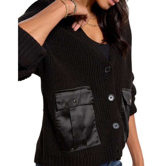 Sanctuary Trend Setter Cardigan Black XL NWOT - Picture 4 of 6